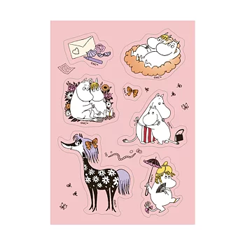 Mumin kort med klistermärken