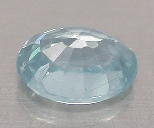 Piedra preciosa de circonita azul ovalada calibrada de 5x4 mm - 2