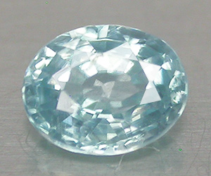 Piedra preciosa de circonita azul ovalada calibrada de 5x4 mm - 3