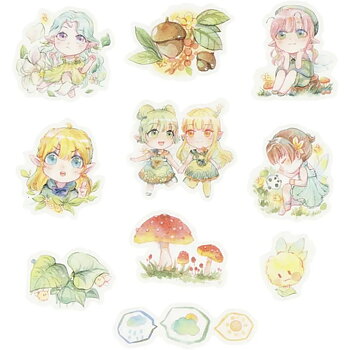 Washi stickers - små flickor