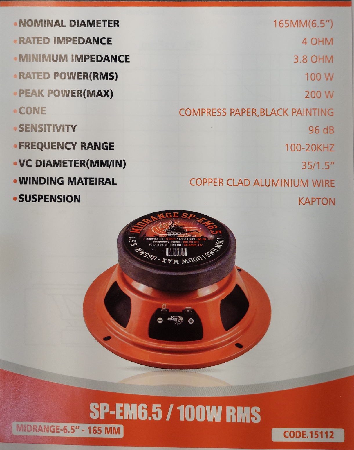SPAUDIO SP-6.5EM - 13