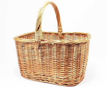 Bilkorg i pil med tvärgrepe 42cm, Korgcenter