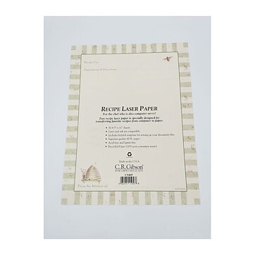 Recipe Laser Paper