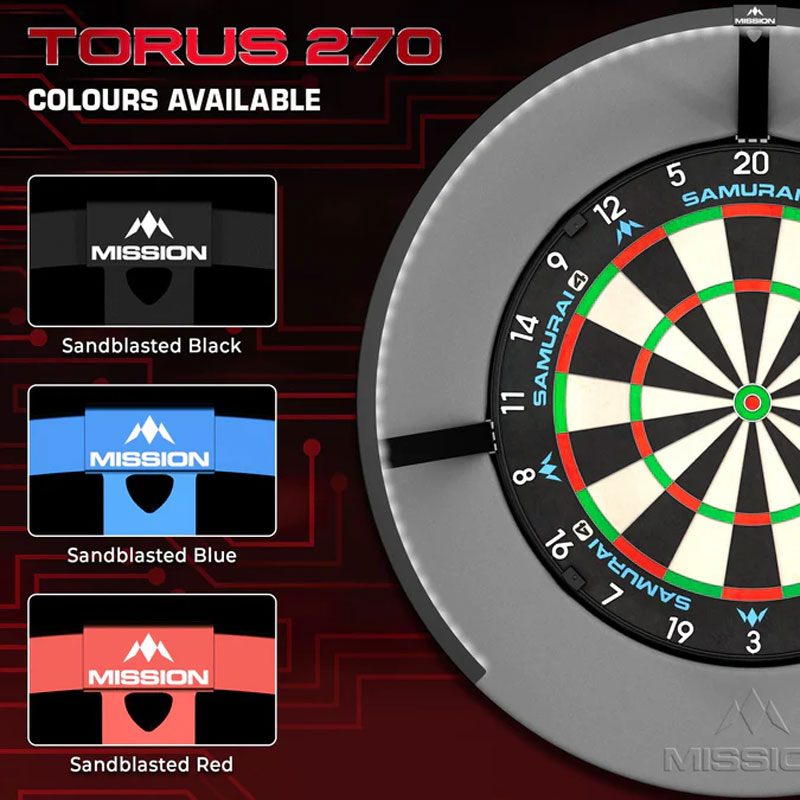 Mission Torus 270 USB-C Dartboard Lighting Red