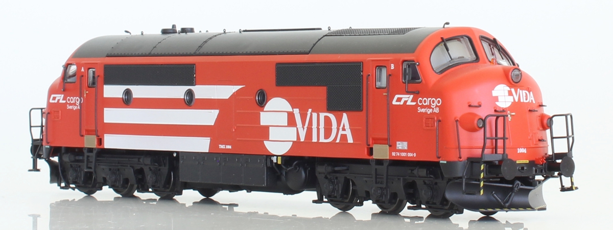 Diesellok CFL Cargo 'VIDA' TMX 1004 (DC med ljud)