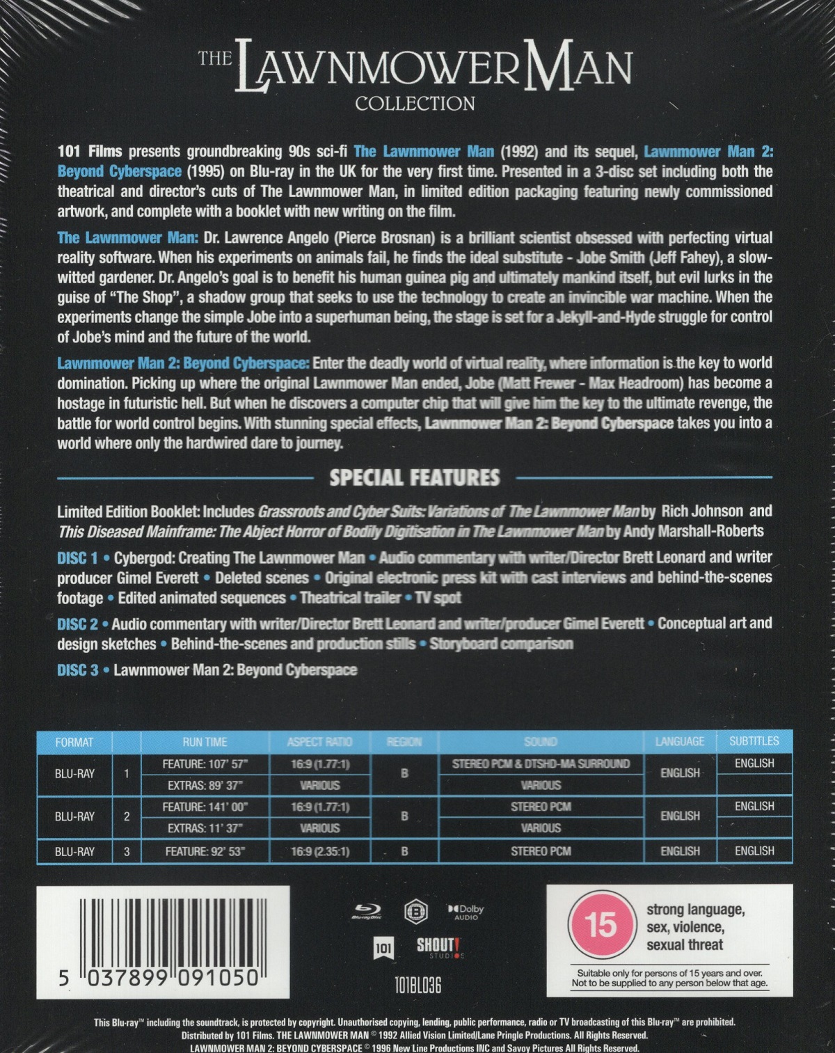 The Lawnmower Man Collection (1992 & 1995) (Limited Edition) (ej svensk text) (Blu-ray) - 2