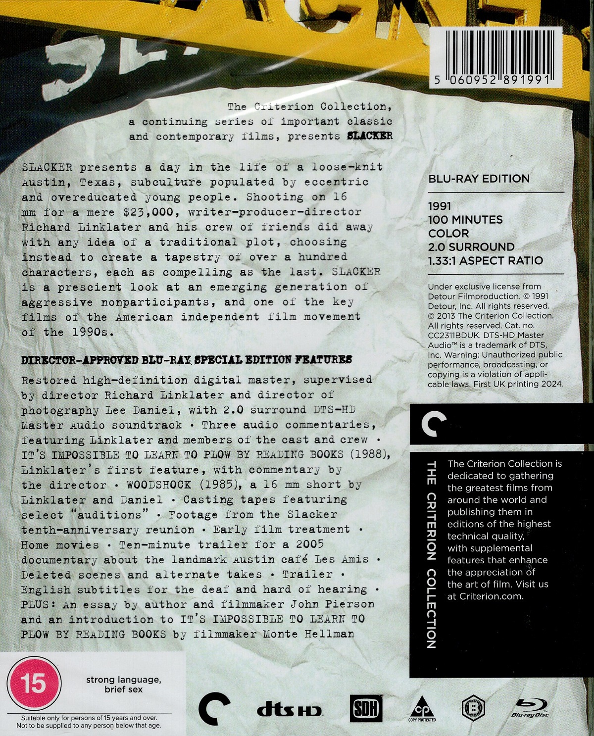 Slacker (Criterion Collection) (ej svensk text) (Blu-ray) - 2