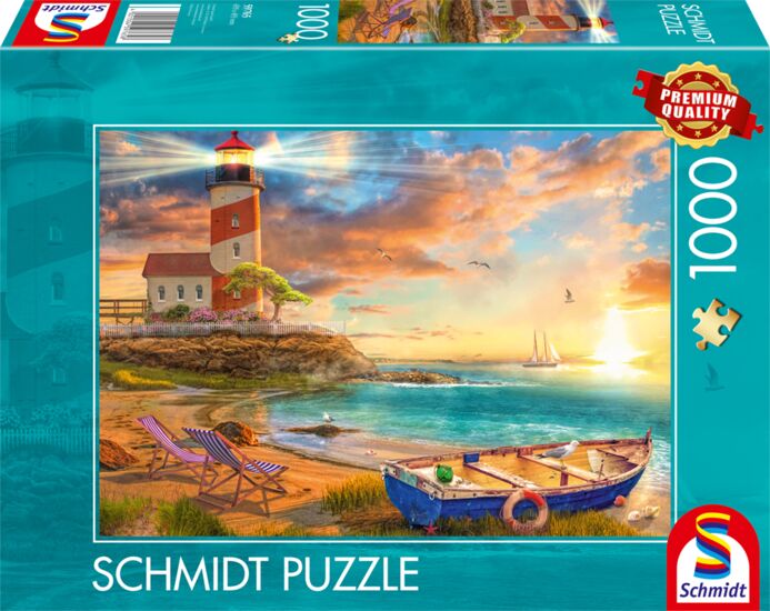 Sunset over lighthouse bay, 1000 Bitar, Schmidt - 2
