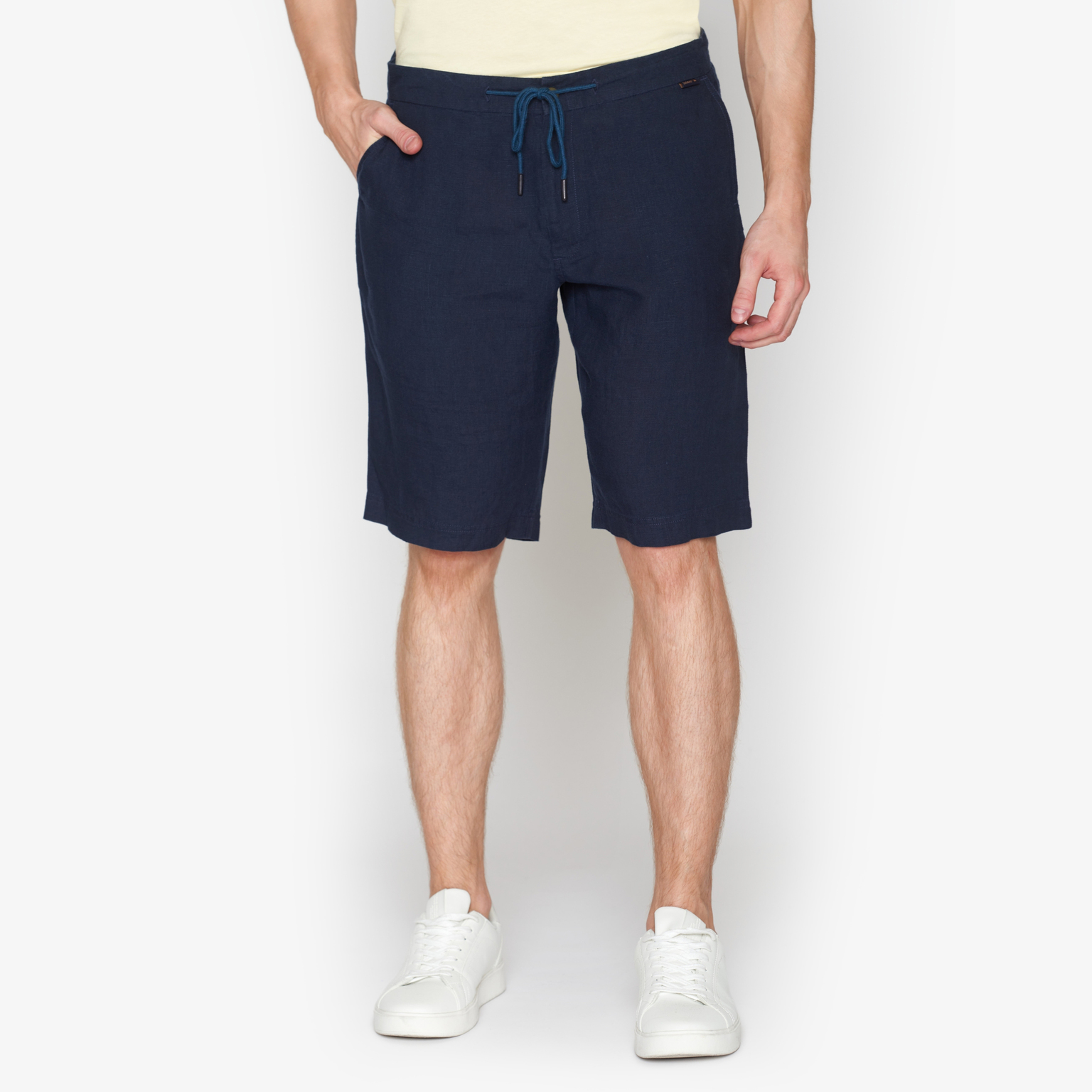 Signal - Conrad Linen Shorts - Blue Captain