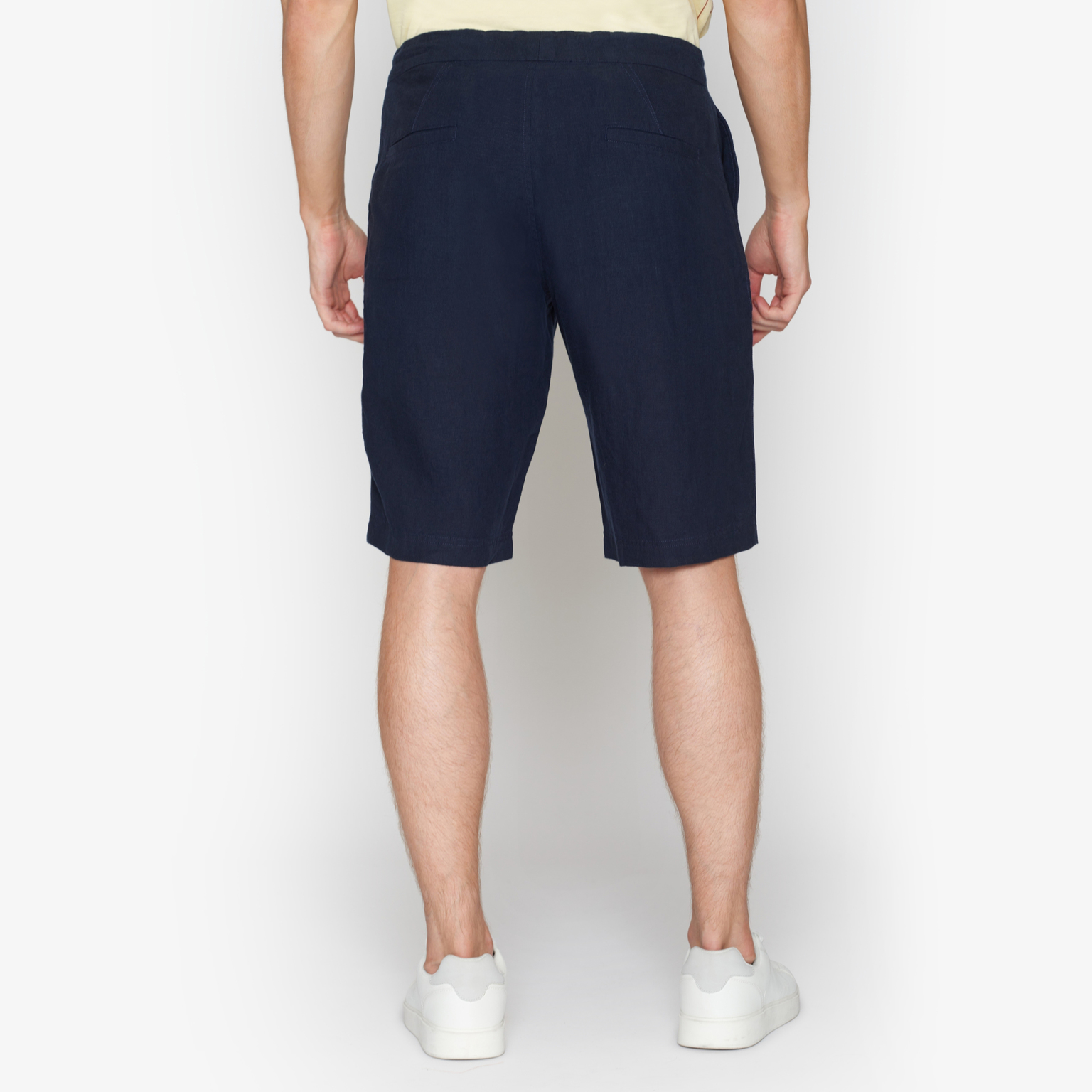 Signal - Conrad Linen Shorts - Blue Captain - 2