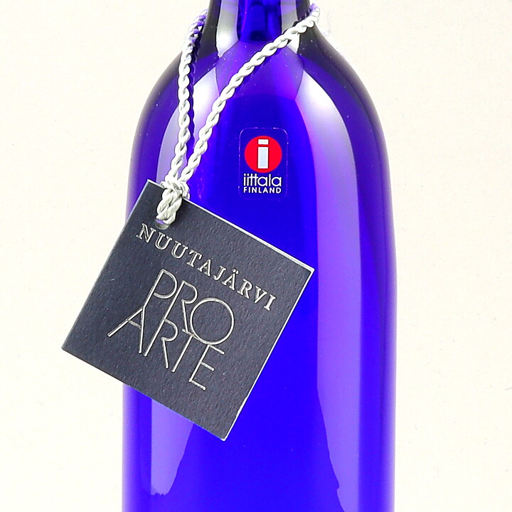Oiva Toikka (1990s) Dark Blue Bottle Vase 31 cm (Limited) <with Box>