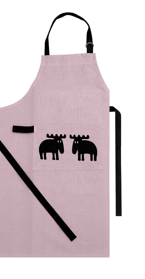 Apron Pastel EKO cotton, pink