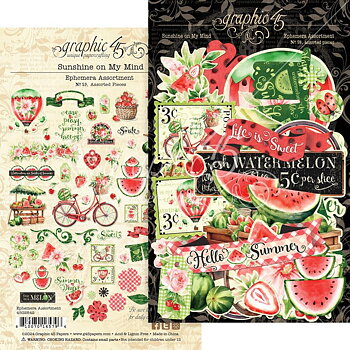 Graphic45 - Ephemera Set - Sunshine On My Mind