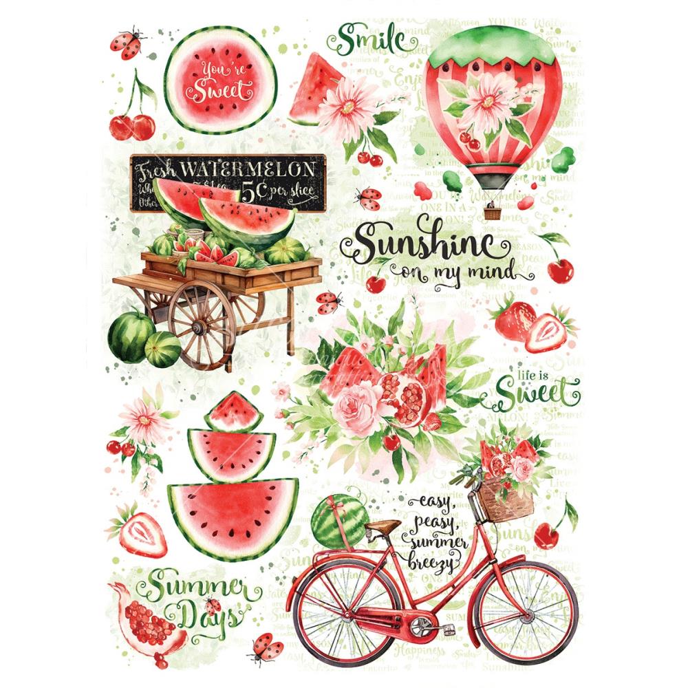 Graphic45 - Rub-On Transfers - Sunshine On My Mind - 2