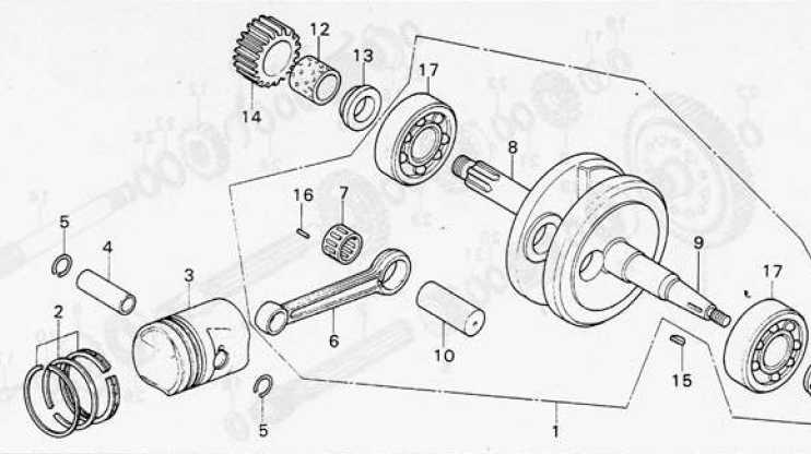 Guide clutch center - Honda original - 2