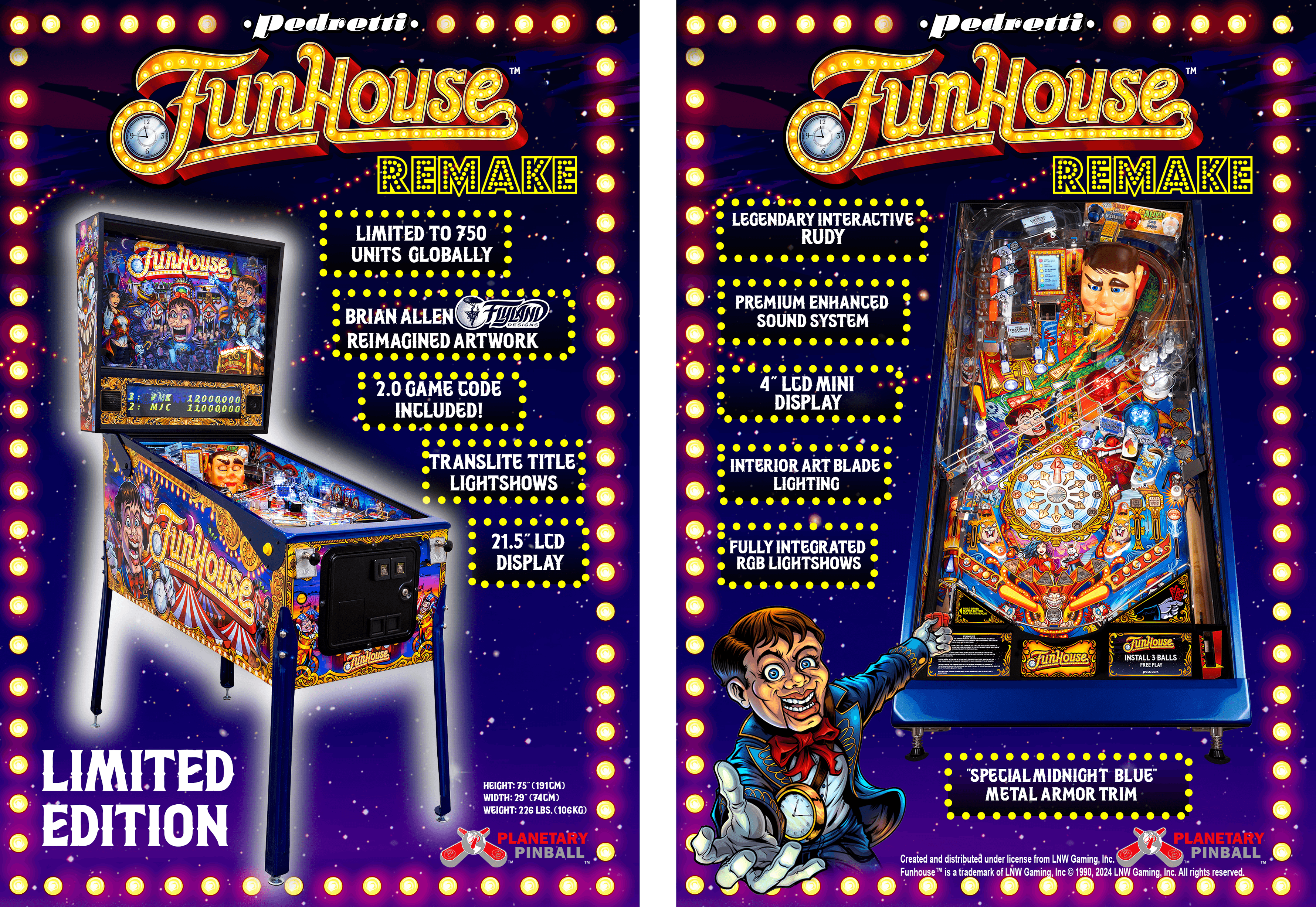 Funhouse Remake - Midnight Limited Edition - Kontakta oss för tillgänglighet - 2
