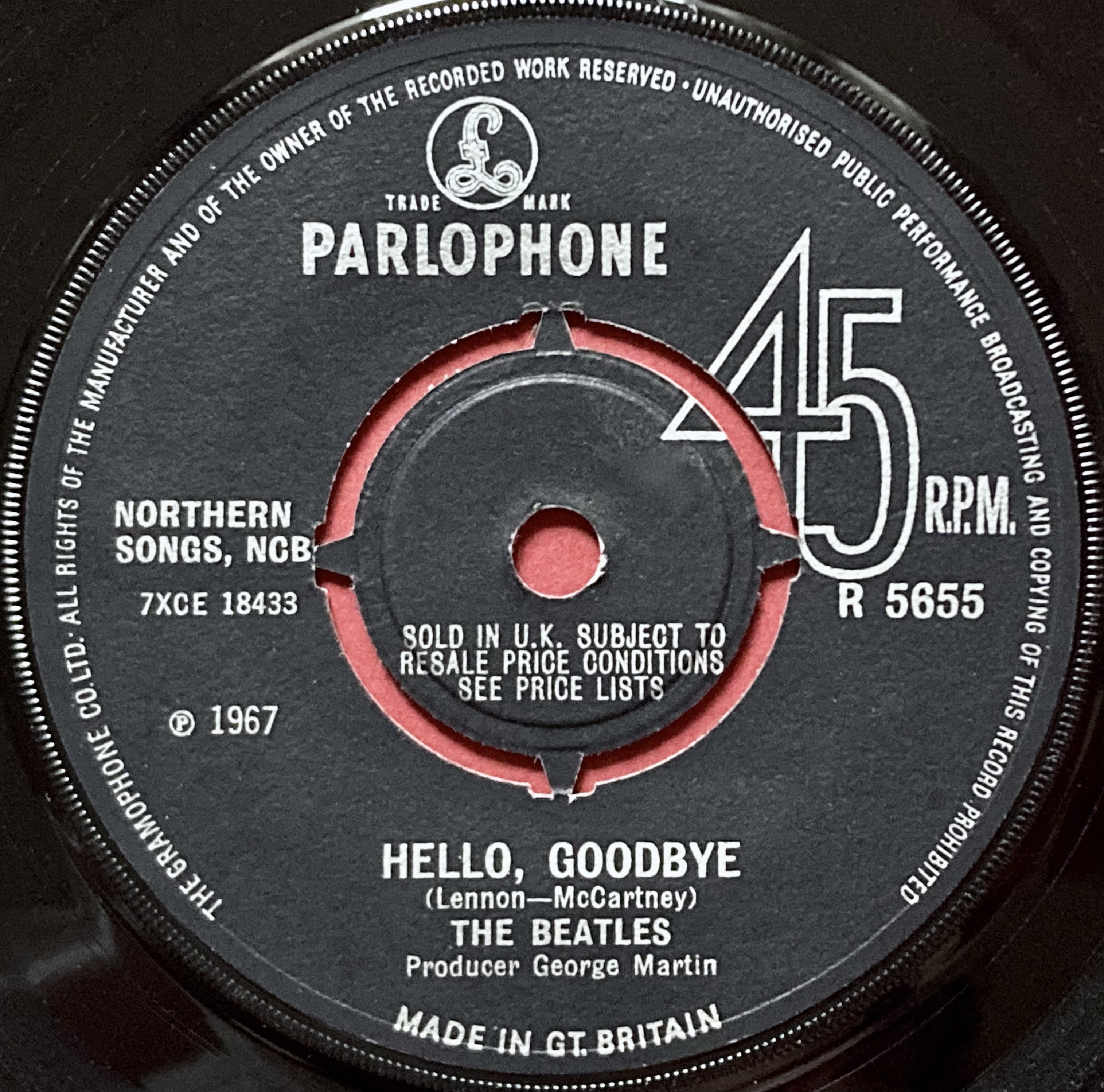 BEATLES - Hello goodbye Swe/UK DECCA 7" 1967 PS - 3