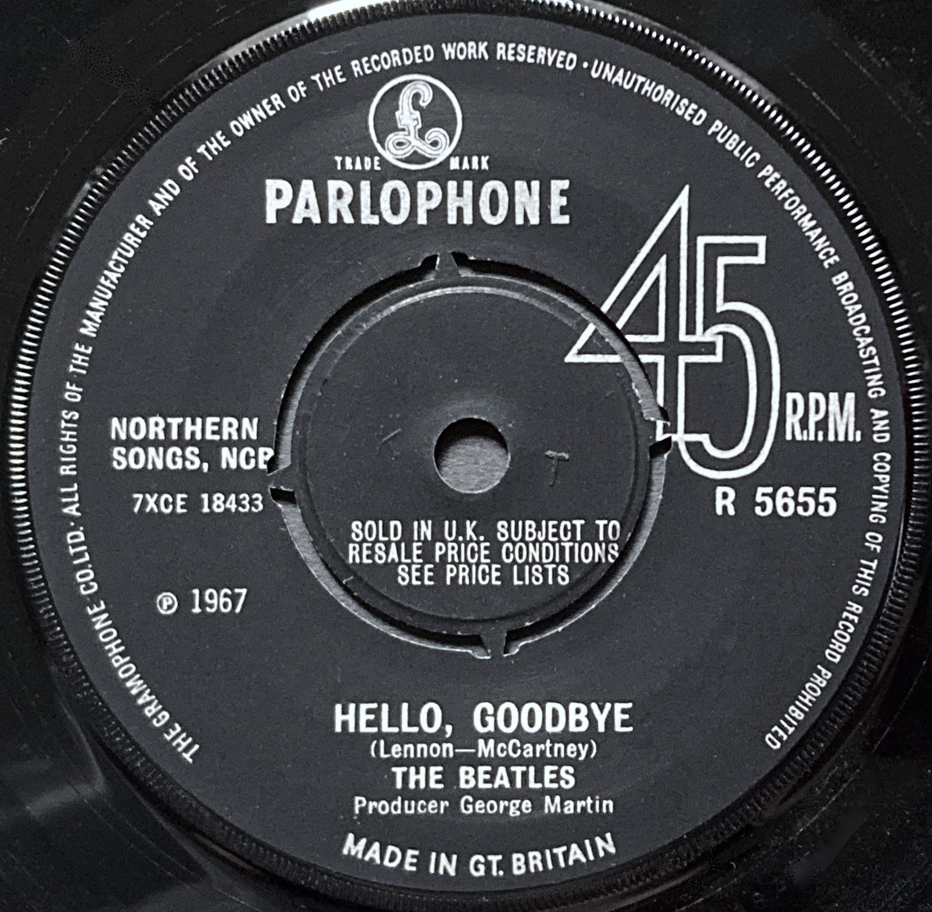 BEATLES - Hello goodbye Swe/UK DECCA 7" 1967 PS - 5
