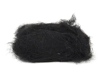 Snowshoe Rabbit Foot Dubbing Black