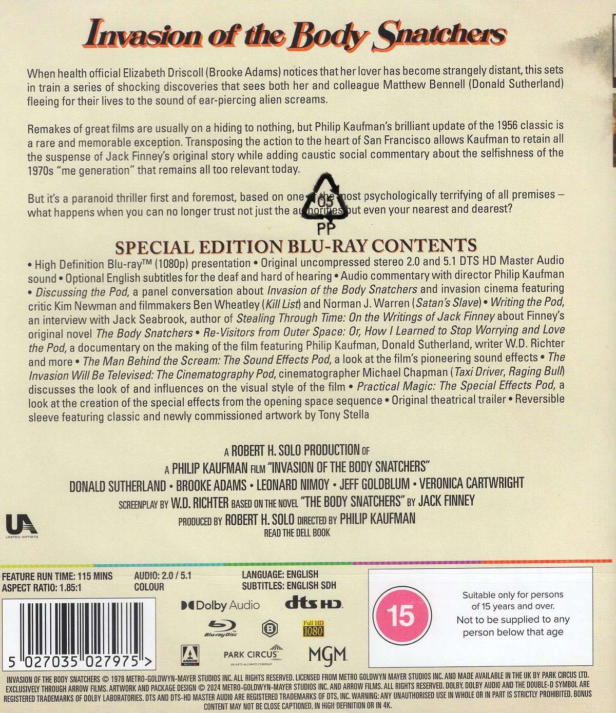 Invasion of the Body Snatchers (ej svensk text) (Blu-ray) - 2