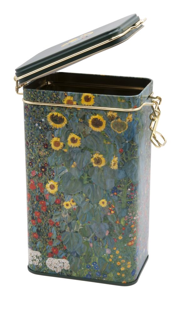 Stor metallburk, Gustav Klimt, Bauerngarten - 2