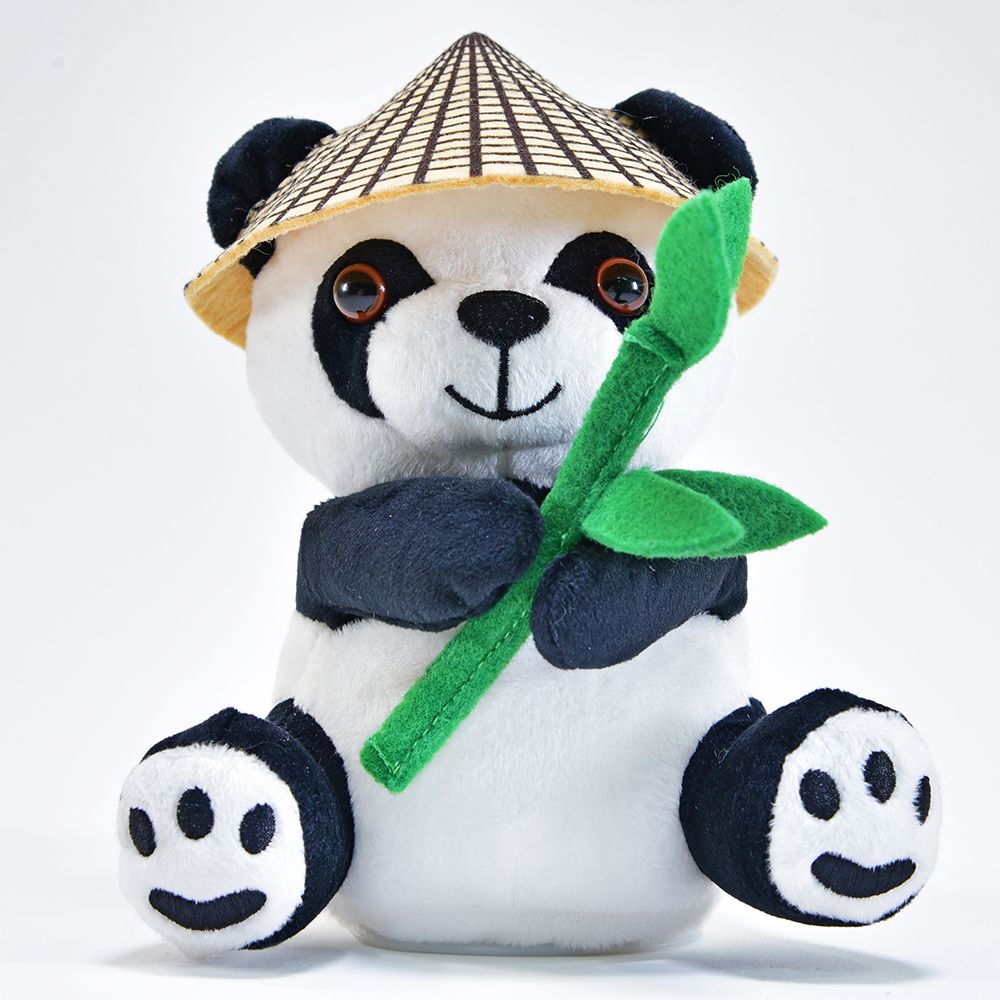 Härmdjur, Panda Bao Bao med hatt och bambu - 2