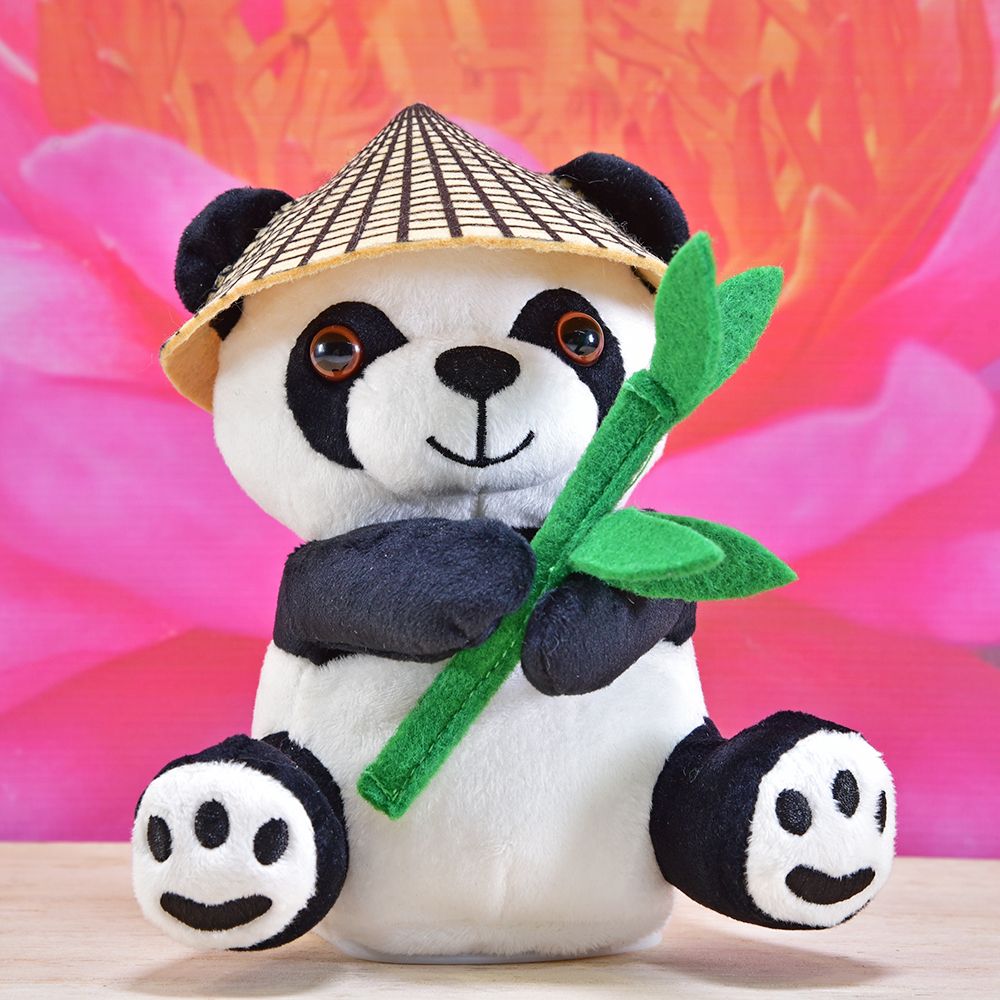 Härmdjur, Panda Bao Bao med hatt och bambu - 7