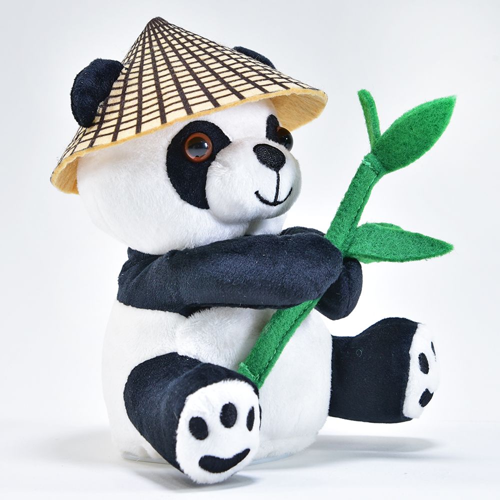 Härmdjur, Panda Bao Bao med hatt och bambu - 3