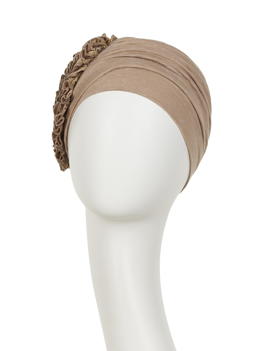 Turban i festlig linnemix från Christine Headwear - 3