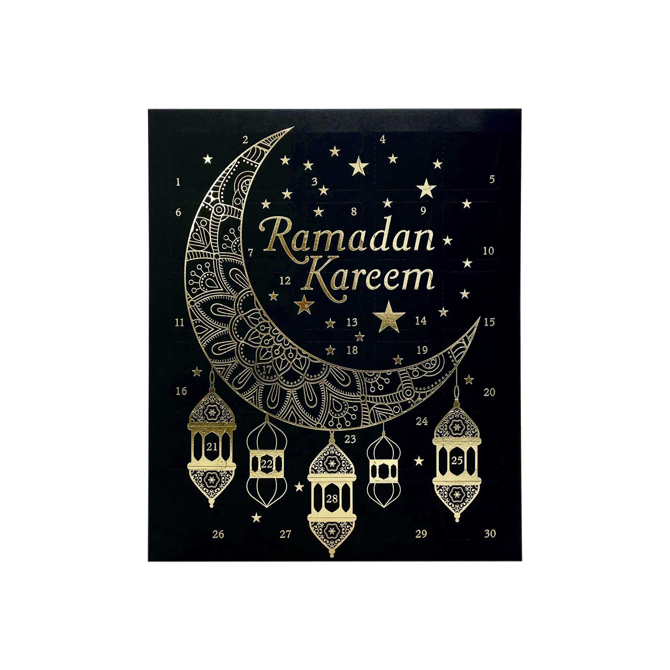 Ramadankalender 30 dagar, svart