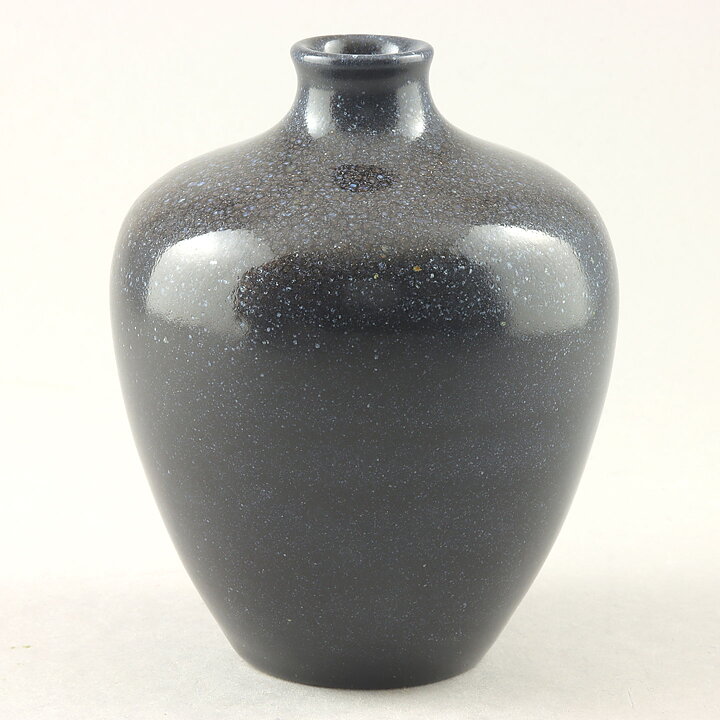 Triller Tobo (1950s) Unique Black Vase 10 cm