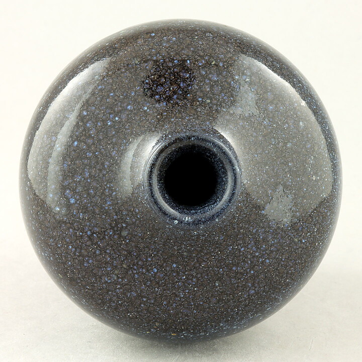 Triller Tobo (1950s) Unique Black Vase 10 cm