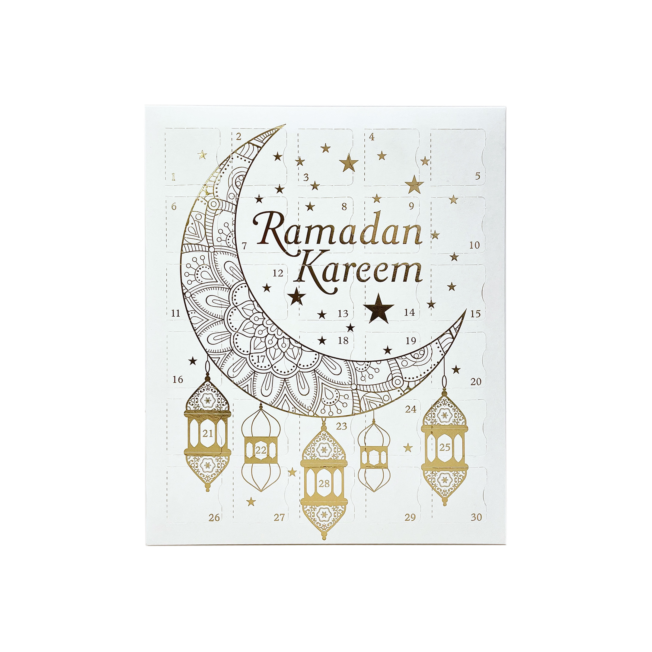 Ramadankalender 30 dagar, vit