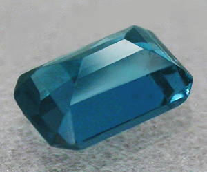 Stunning 6x4 mm octagon cut natural London blue topaz - 2