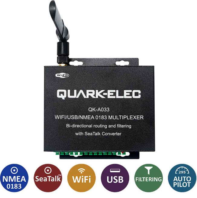 Quark-Elec QK-A033  WiFi/USB/NMEA0183 Multiplexer - 2
