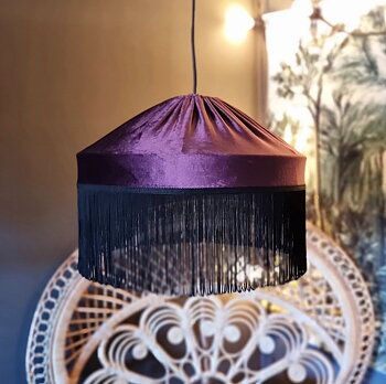 Taklampa Frans 40 - Purple/Svart