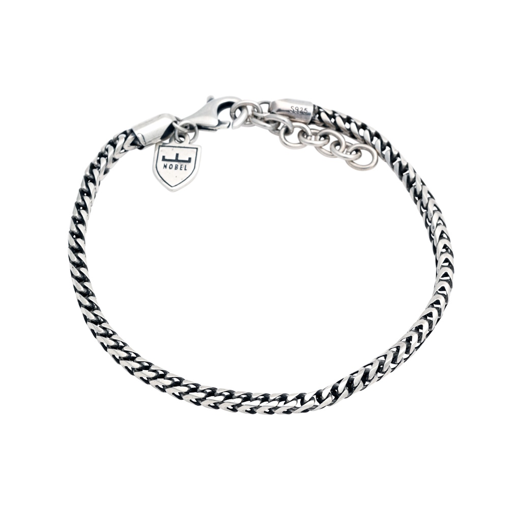 Nobel armband rävsvanslänk silver