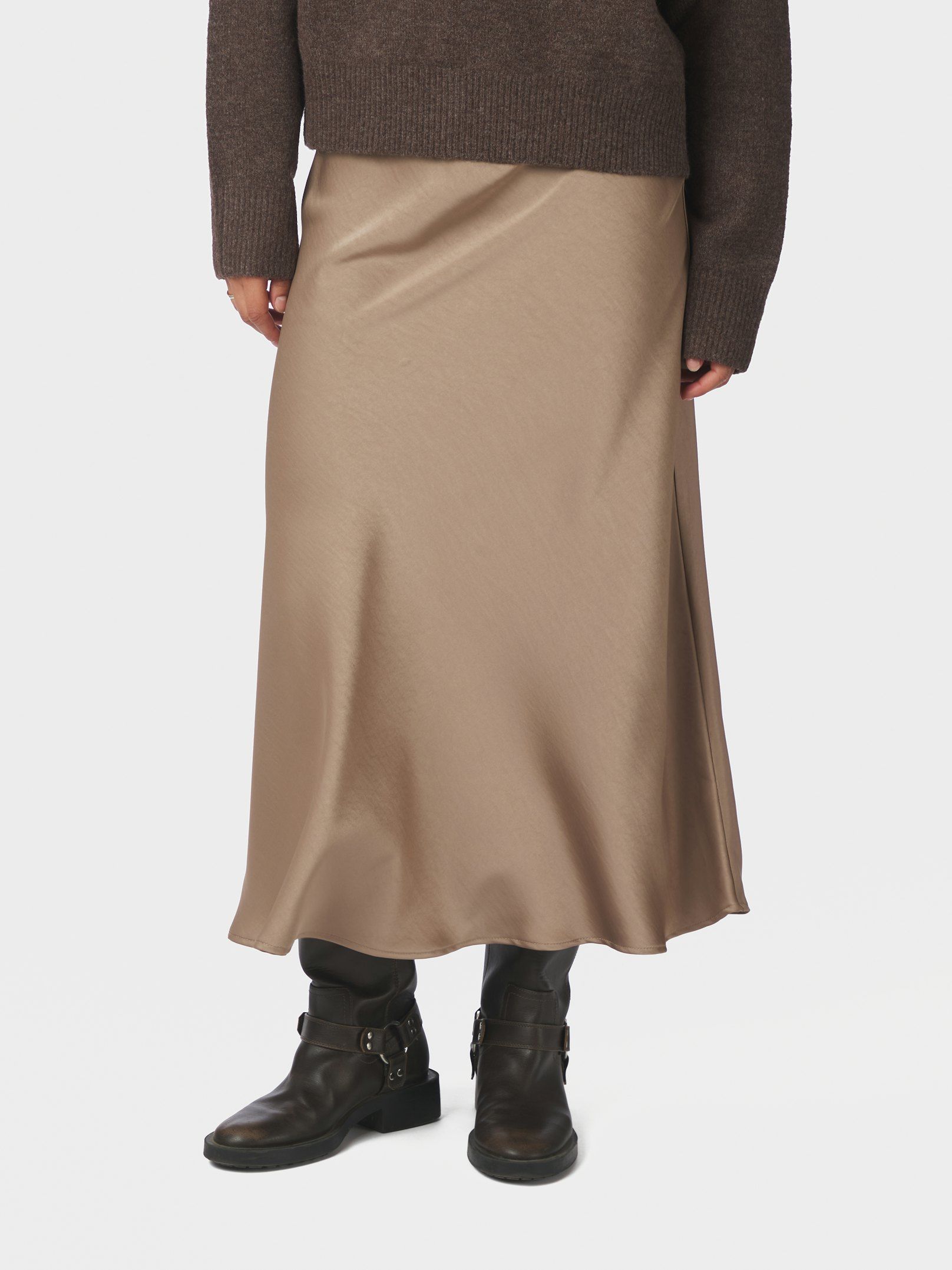 Bovary Skirt Dark Taupe - 4