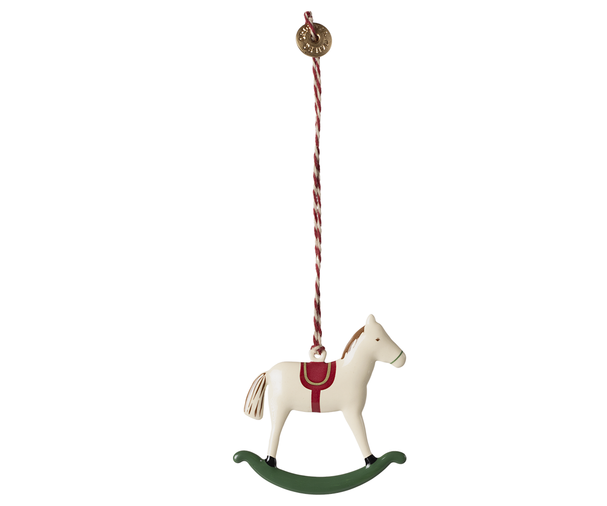Metal ornament Rocking horse
