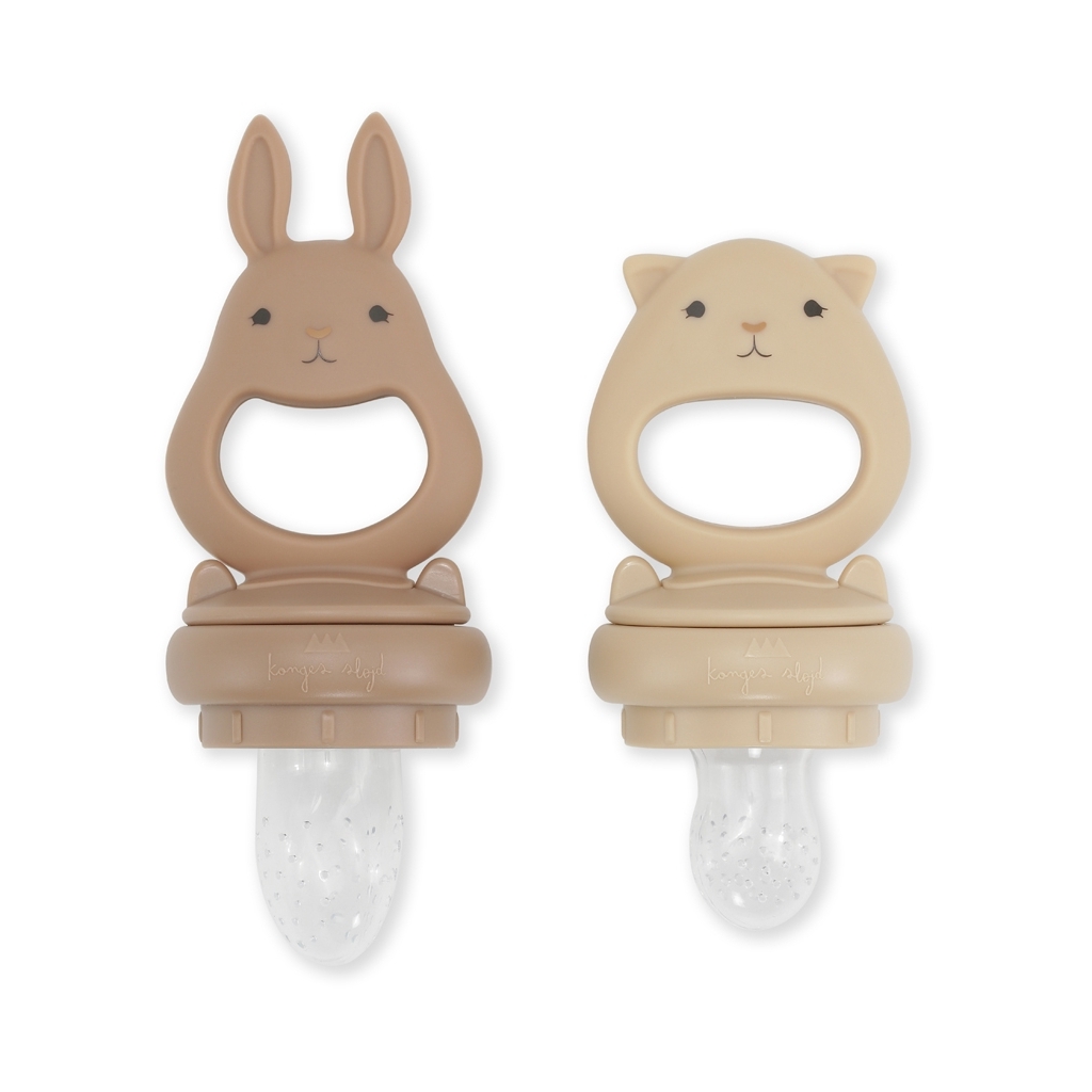 SILICONE FRUIT FEEDING PACIFIER BUNNY BARK SHELL - 2
