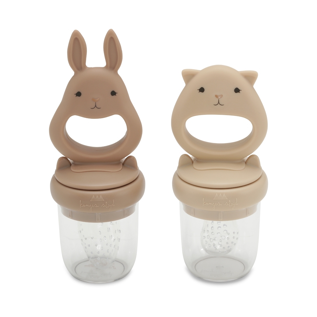 SILICONE FRUIT FEEDING PACIFIER BUNNY BARK SHELL