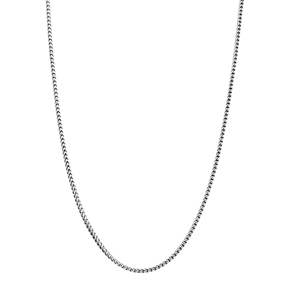 Nobel halsband rävsvanslänk silver
