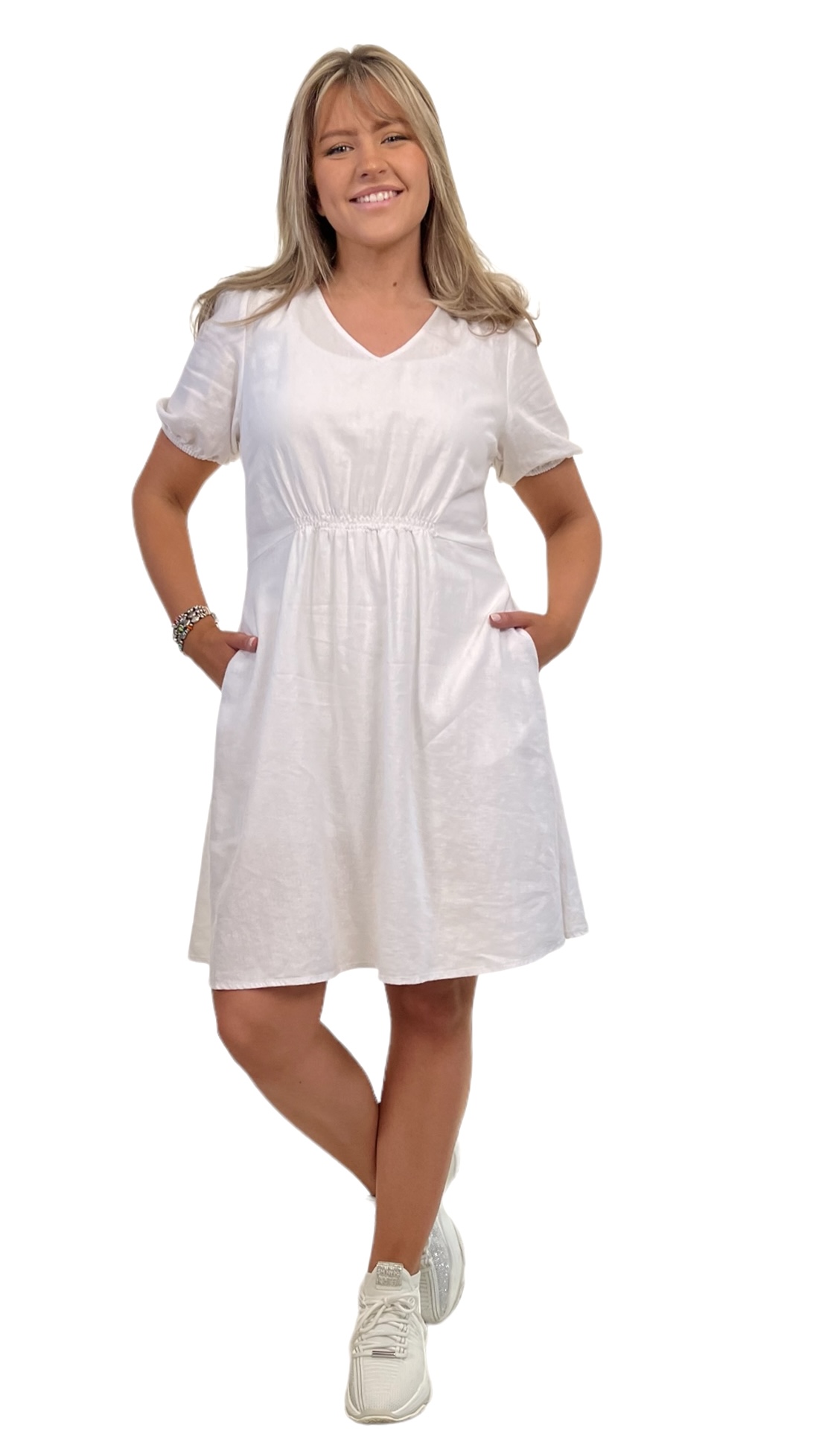 Lava dress - white