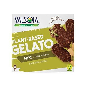 Glasspinnar Choc Pistachio 3st Valsoia
