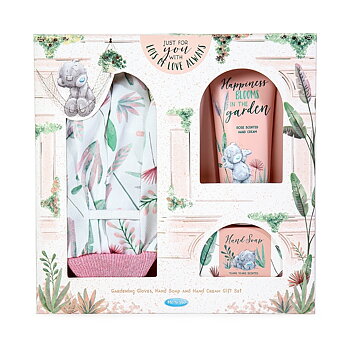 Presentset - Trädgårdshandskar, Tvål + Handkräm - Me To You 
