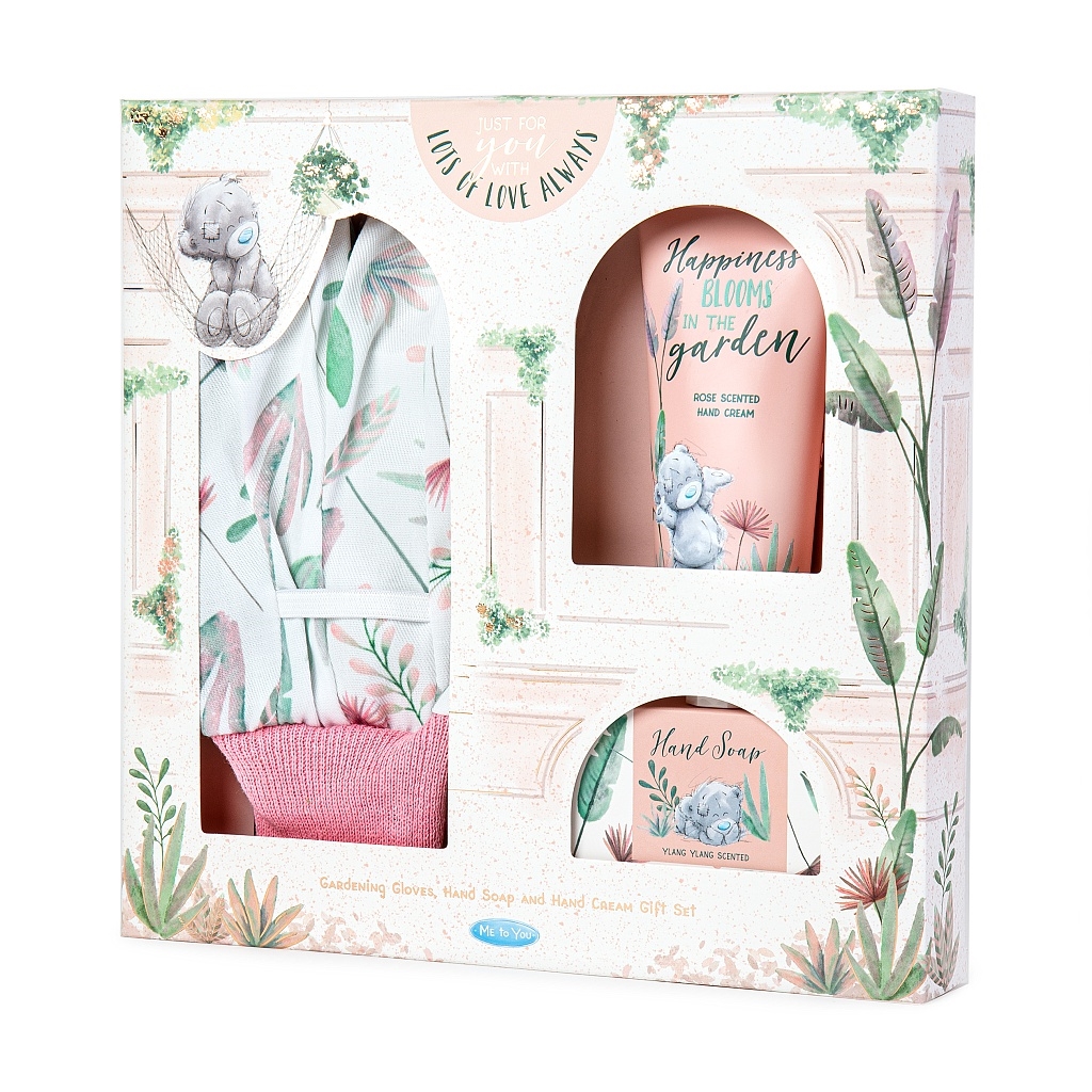Presentset - Trädgårdshandskar, Tvål + Handkräm - Me To You  - 3