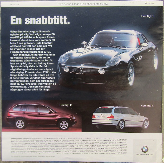 2000 BMW Bli förälskad och förvånad, broschyr - 4