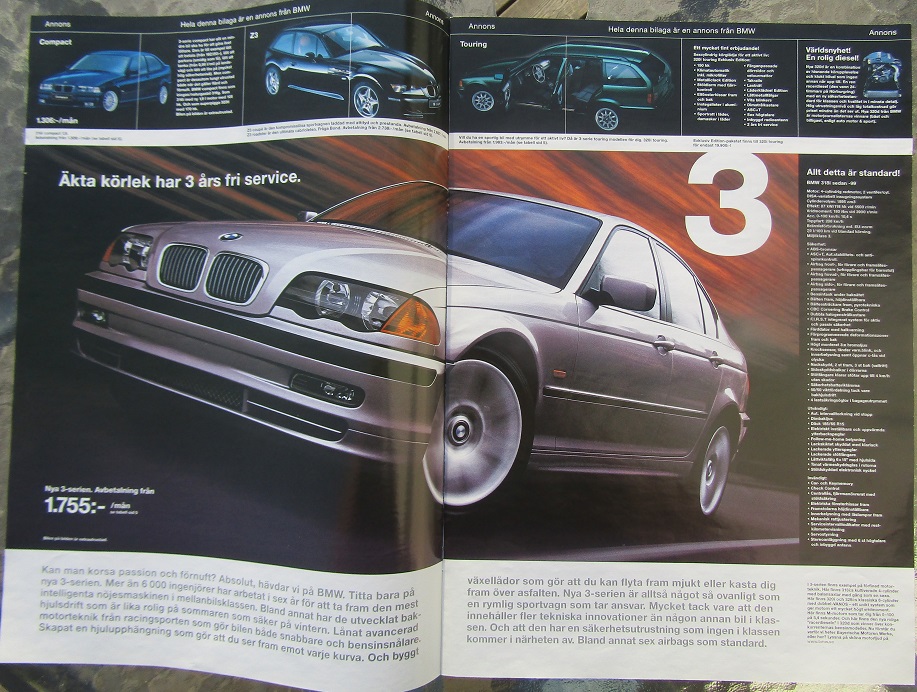 1999 BMW Det du inte vet, lider du av, broschyr - 2