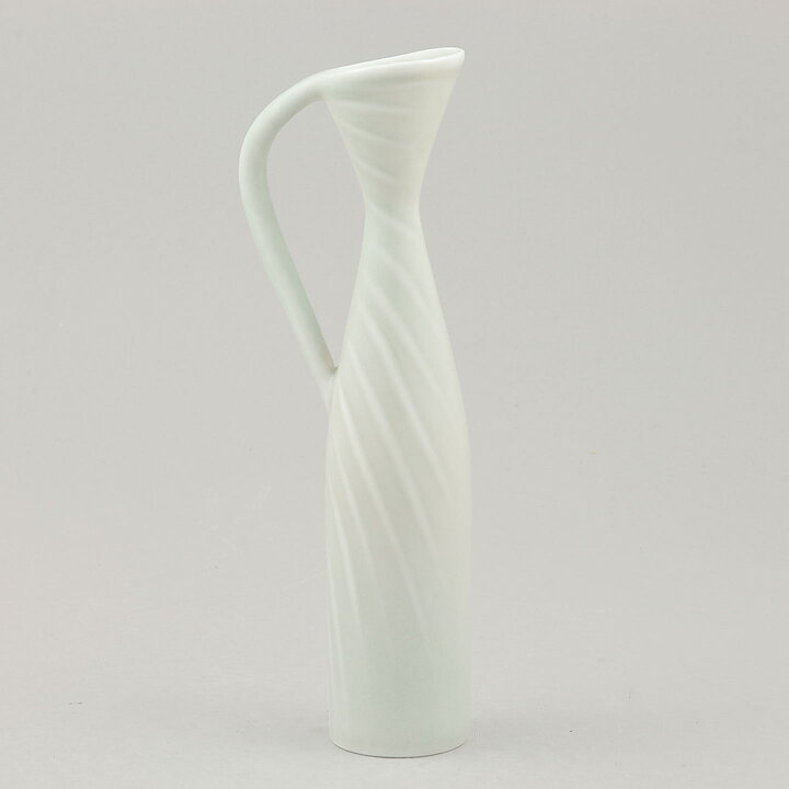 Carl-Harry Stålhane (1950s) White Slender Vase 17 cm