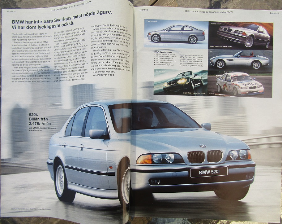 2000 BMW Målet är ingenting. Vägen är allt. broschyr